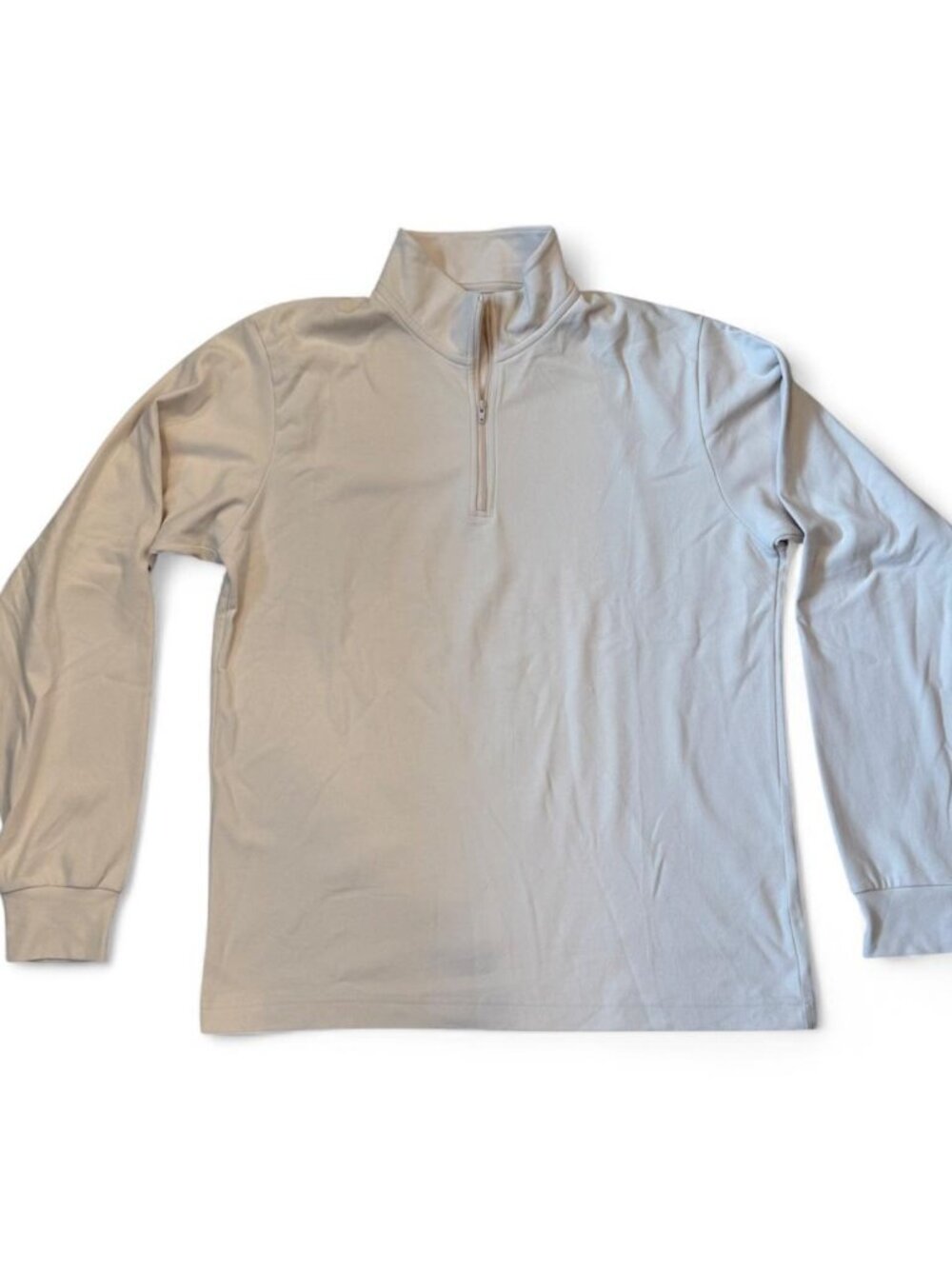 UNIQLO cream quarter zip sweatshirt